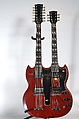 EDS-1275 Double neck, Gibson (American, founded Kalamazoo, Michigan 1902), Mahogany, rosewood, nickel, plastic, mother-of-pearl